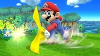 Mario's Cape in Super Smash Bros. for Wii U.