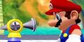 FLUDD introduces itself to Mario.