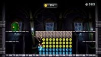 Screenshot of Mario in Ghost House Coin Curse, a Coin Collection Challenge Mode in New Super Mario Bros. U.