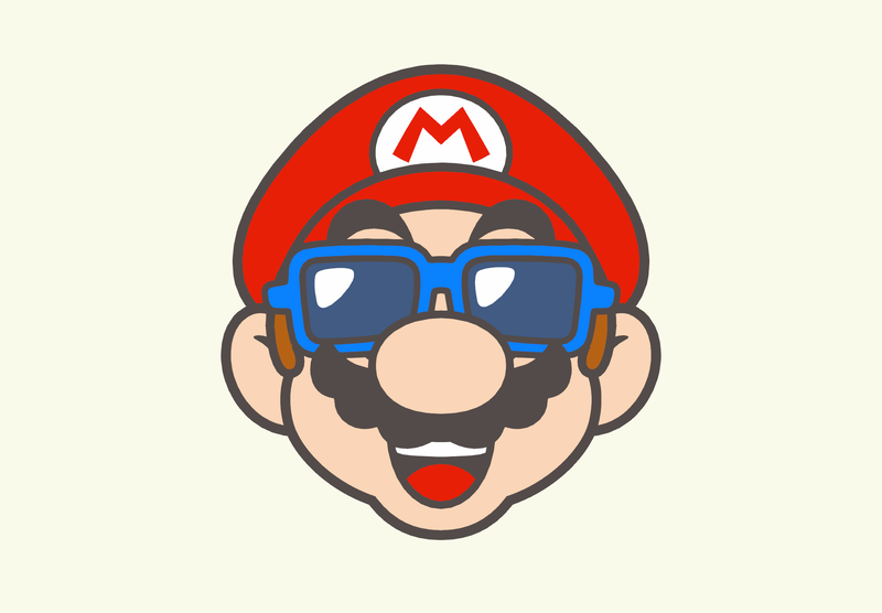 File:Hello, Mario Sunglasses.png