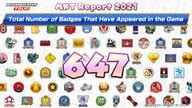 Total number of badges that have appeared in the game as of November 30, 2021