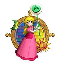 Mario Party 6 promotional artwork: Princess Peach, version 2