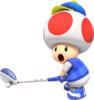 Toad character sticker for the Mario Golf: Super Rush trophy in the Trophy Creator application