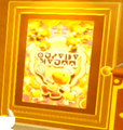 The poster next to Welcome to the Spooky Party's entrance door after 3F has been saved