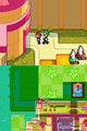 Mario and Luigi traversing Peach's Castle Garden