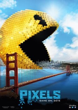 Theatrical poster of Pixels.