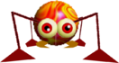 Rendered model of the Scuttle Bug enemy in Super Mario 64.