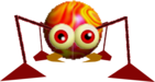 Rendered model of the Scuttle Bug enemy in Super Mario 64.