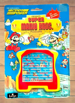 The Super Mario Bros. ball-in-a-maze game.