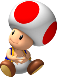 Artwork of Toad in Super Mario Galaxy (also used in Mario Party DS and Mario Party: Island Tour)