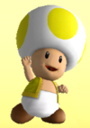 Yellow Toad from Mario Super Sluggers