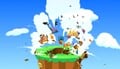 The giant nose destroying Wario's House