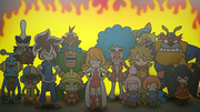 The group angry at Wario for his shenanigan