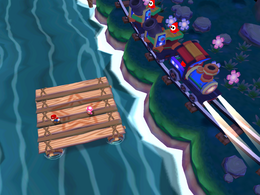 Wrasslin' Rapids at night from Mario Party 6