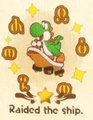 "Raided the ship." discovery from Snurfboard Habitat in Yoshi and the Mysterious Book