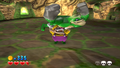 Wario carrying Greenfist