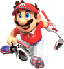 Artwork of Mario running from Mario Golf: Super Rush