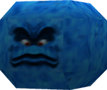 Rendered model of a Thwomp from Mario Kart 64
