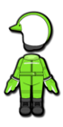 Light Green Mii racing suit from Mario Kart 8 Deluxe