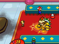 Mario battling Bowser
