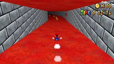 The Super Mario 64 DS Microgame from WarioWare: Move It!