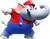 Artwork of Elephant Mario from Super Mario Bros. Wonder.