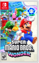 Prerelease box art for Super Mario Bros. Wonder