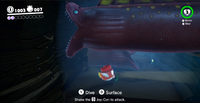 Two Maw-Rays in Super Mario Odyssey.