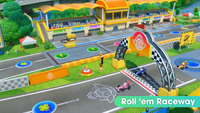 Roll 'em Raceway in Super Mario Party Jamboree