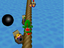 The minigame Tightrope Treachery.