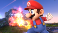 Mario's Fireball in Super Smash Bros. for Wii U