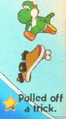"Pulled off a trick." discovery from Snurfboard Habitat in Yoshi and the Mysterious Book