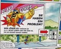 A billboard advertising the Blast Corps