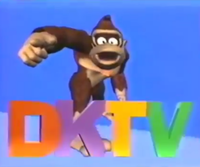 Donkey Kong with Mélanie Angélie in Donkey Kong Planet (left/top) and Donkey Kong in DKTV (right/bottom)