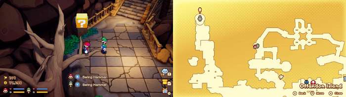 Block 9 in Offandon Island from Mario & Luigi: Brothership