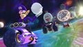 Waluigi and King Boo on the course