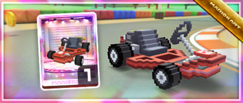 The 8-Bit Pipe Frame from the Spotlight Shop in the 2023 Mario Tour in Mario Kart Tour