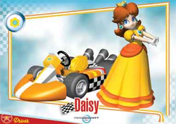 Mario Kart Wii trading card for Daisy.