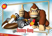 Mario Kart Wii trading card for Donkey Kong.