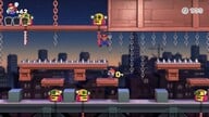 Screenshot of Twilight City Plus level 8-3+ from the Nintendo Switch version of Mario vs. Donkey Kong