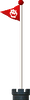 Sprite of a Goal Pole (secret) from New Super Mario Bros. 2.