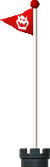 Sprite of a Goal Pole (secret) from New Super Mario Bros. 2.