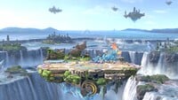 Battlefield in its Ω form appearance in Super Smash Bros. Ultimate.