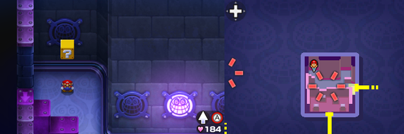 Block 22 in Peach's Castle of Mario & Luigi: Bowser's Inside Story + Bowser Jr.'s Journey.