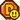 Sprite of the Power Rush P badge in Paper Mario: The Thousand-Year Door.