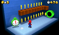 Screenshot of a + Clock in Super Mario 3D Land.