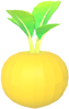 Model of a Golden Turnip from Super Mario Odyssey.