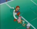 Bully overlapping Mario and Yoshi