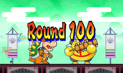 The final round in the Duel of 100 against End Boss in Super Paper Mario.