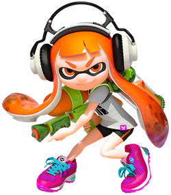 Inkling's Spirit sprite from Super Smash Bros. Ultimate